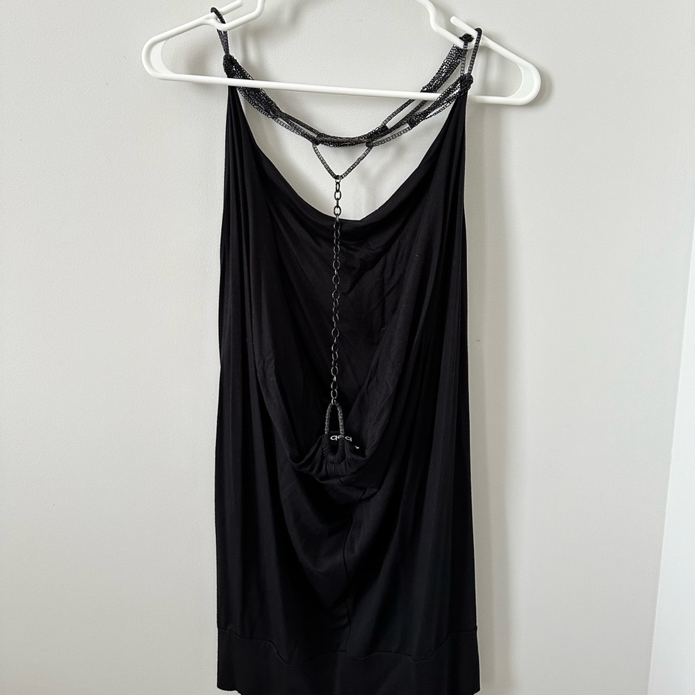 Vintage Chain Open Back Bebe Dress